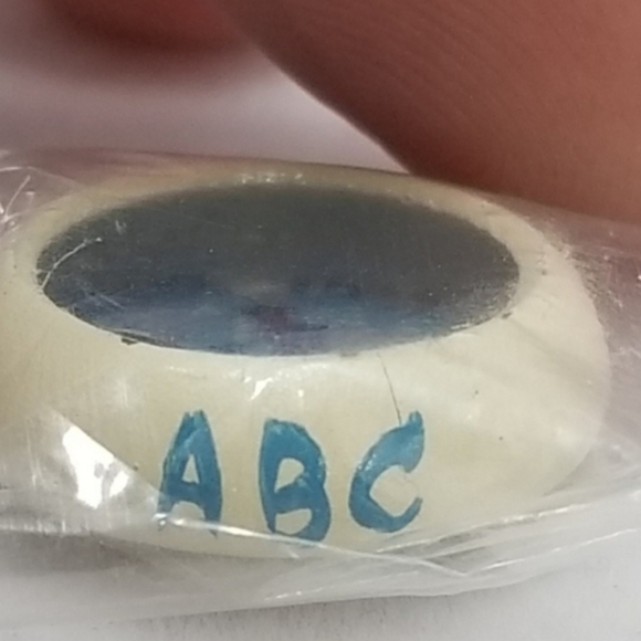 Artisan Created Miniature Dollhouse Ceramic Raggedy Andy ABC Bowl Signed - Picture 2 of 7